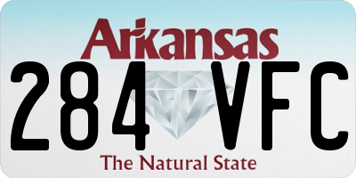 AR license plate 284VFC