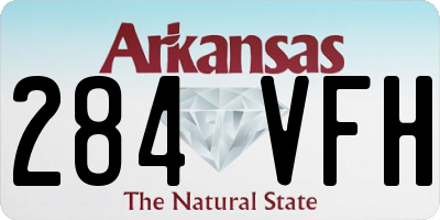 AR license plate 284VFH