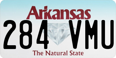 AR license plate 284VMU