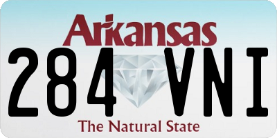AR license plate 284VNI