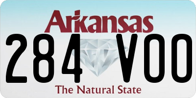 AR license plate 284VOO