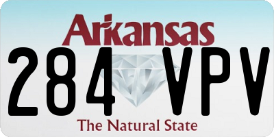 AR license plate 284VPV
