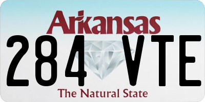 AR license plate 284VTE
