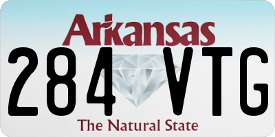AR license plate 284VTG