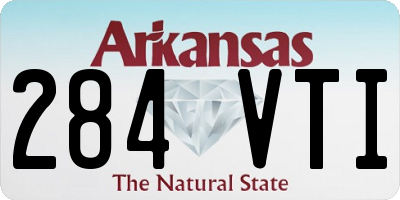 AR license plate 284VTI