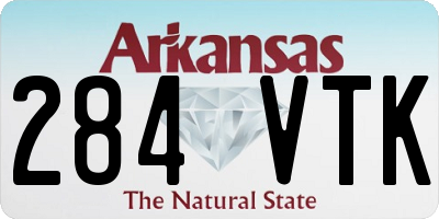 AR license plate 284VTK