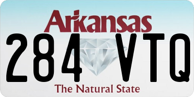 AR license plate 284VTQ