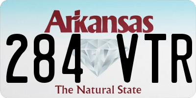 AR license plate 284VTR