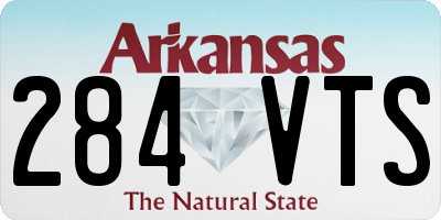 AR license plate 284VTS