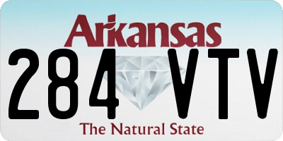 AR license plate 284VTV