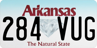 AR license plate 284VUG