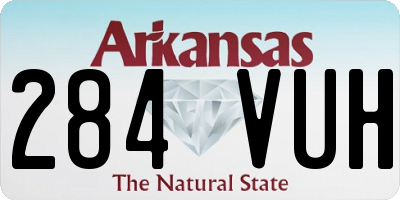 AR license plate 284VUH