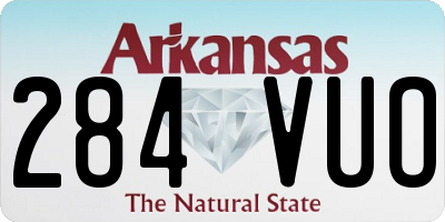 AR license plate 284VUO