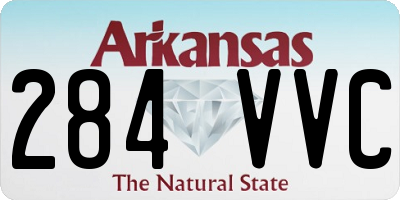 AR license plate 284VVC