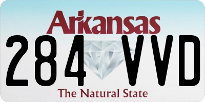 AR license plate 284VVD