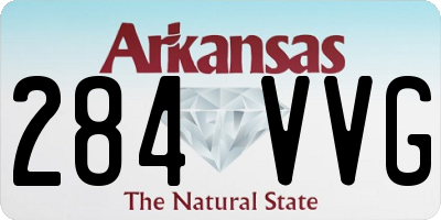 AR license plate 284VVG