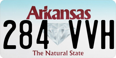 AR license plate 284VVH