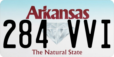 AR license plate 284VVI