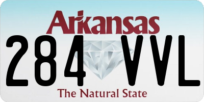 AR license plate 284VVL