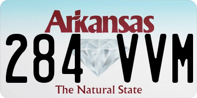 AR license plate 284VVM