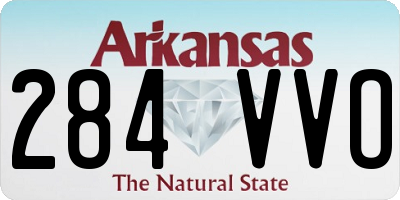 AR license plate 284VVO