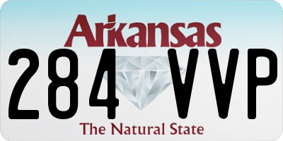 AR license plate 284VVP