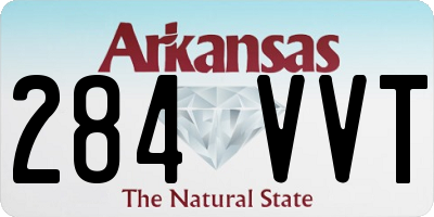 AR license plate 284VVT