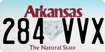 AR license plate 284VVX