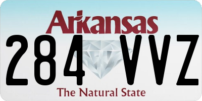 AR license plate 284VVZ