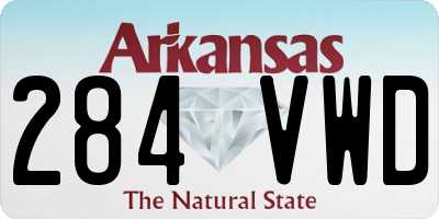 AR license plate 284VWD