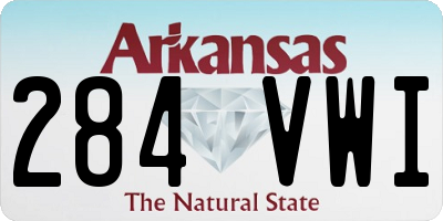 AR license plate 284VWI