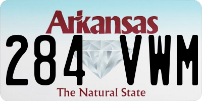 AR license plate 284VWM