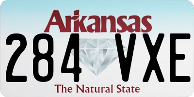 AR license plate 284VXE