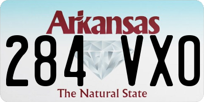 AR license plate 284VXO