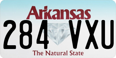AR license plate 284VXU