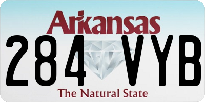 AR license plate 284VYB