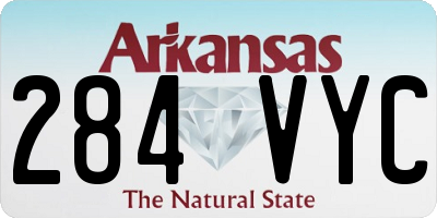 AR license plate 284VYC