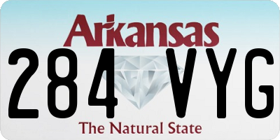 AR license plate 284VYG