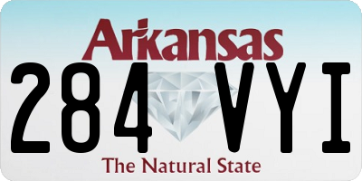 AR license plate 284VYI