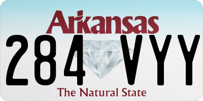 AR license plate 284VYY