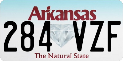 AR license plate 284VZF