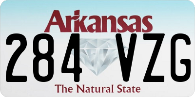 AR license plate 284VZG