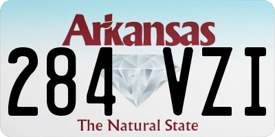AR license plate 284VZI