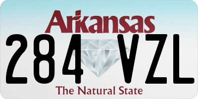 AR license plate 284VZL