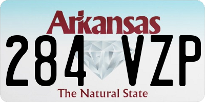 AR license plate 284VZP