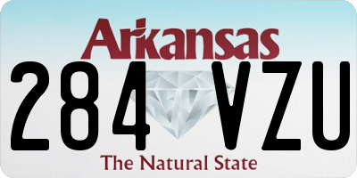 AR license plate 284VZU