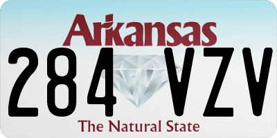 AR license plate 284VZV