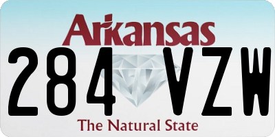 AR license plate 284VZW