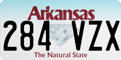 AR license plate 284VZX