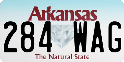 AR license plate 284WAG